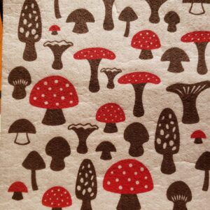 Swedish Dishcloth Mushroom Design