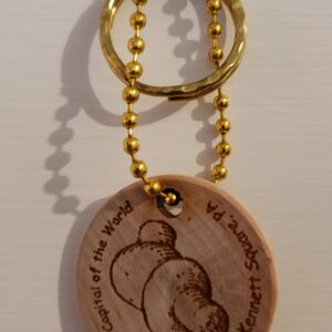 Wooden Nickel Keychain